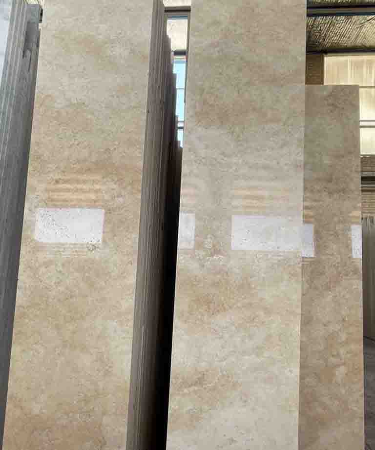 تصویر تراورتن کرم عسلی دره بخاری